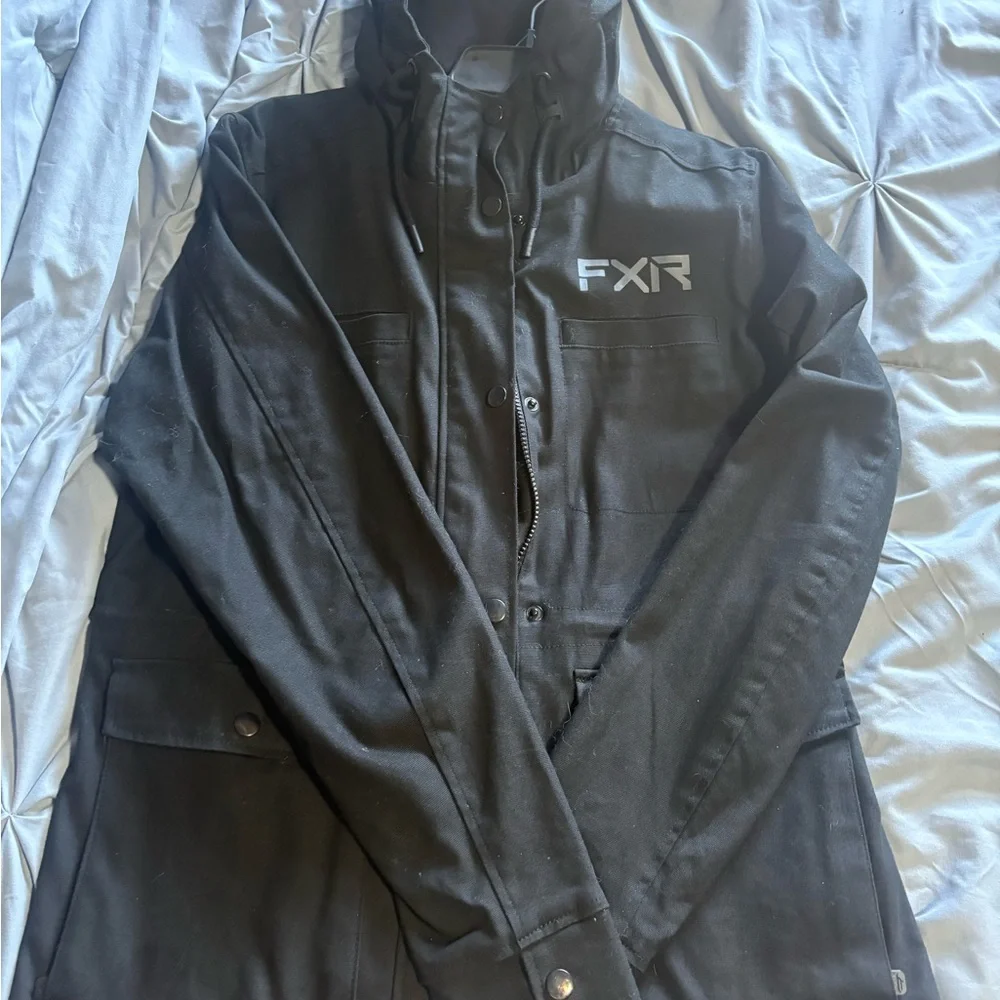 Women's Black Canvas Jacket FXR - Picture 3 of 3
